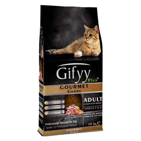 Gifyy Yetişkin Kedi Maması Gurme 15 Kg